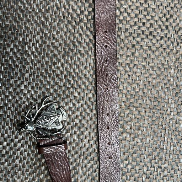 Gucci belt Stag buckle authentic - Picture 7 of 11